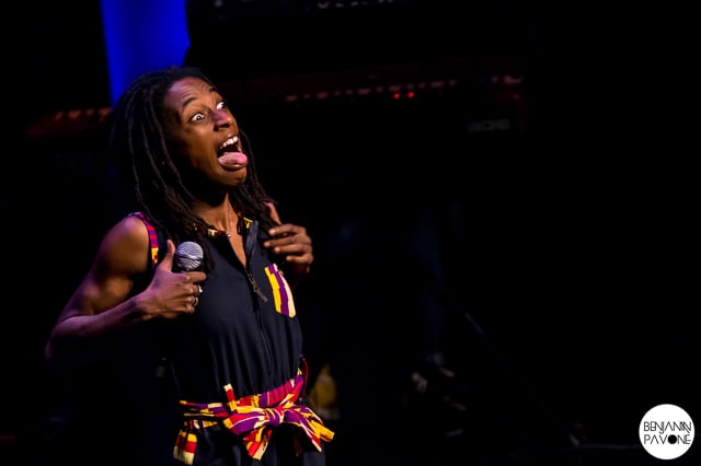 Shirley Souagnon au Rocher de Palmer